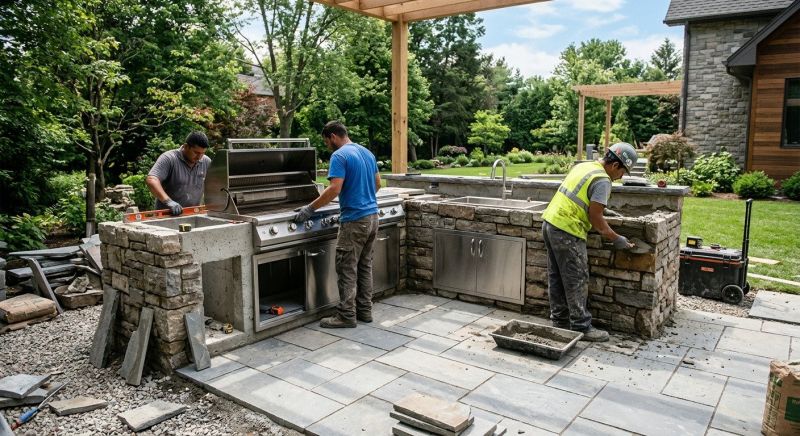 Outdoor Kitchen Installation in Alpharetta, GA