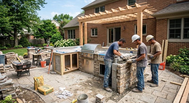 Outdoor Kitchen Remodeling in Katy, TX